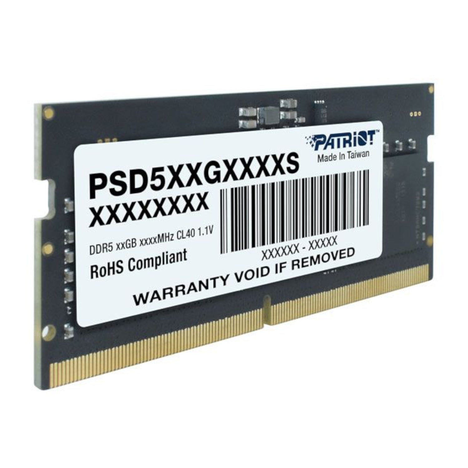 Patriot Signature Line DDR5 8GB 4800MHz Single Rank SODIMM Notebook Memory - alternate product view 4