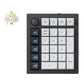 Keychron Q0 Max QMK Gateron Jupiter Banana RGB Wireless Custom Number Pad Shell White