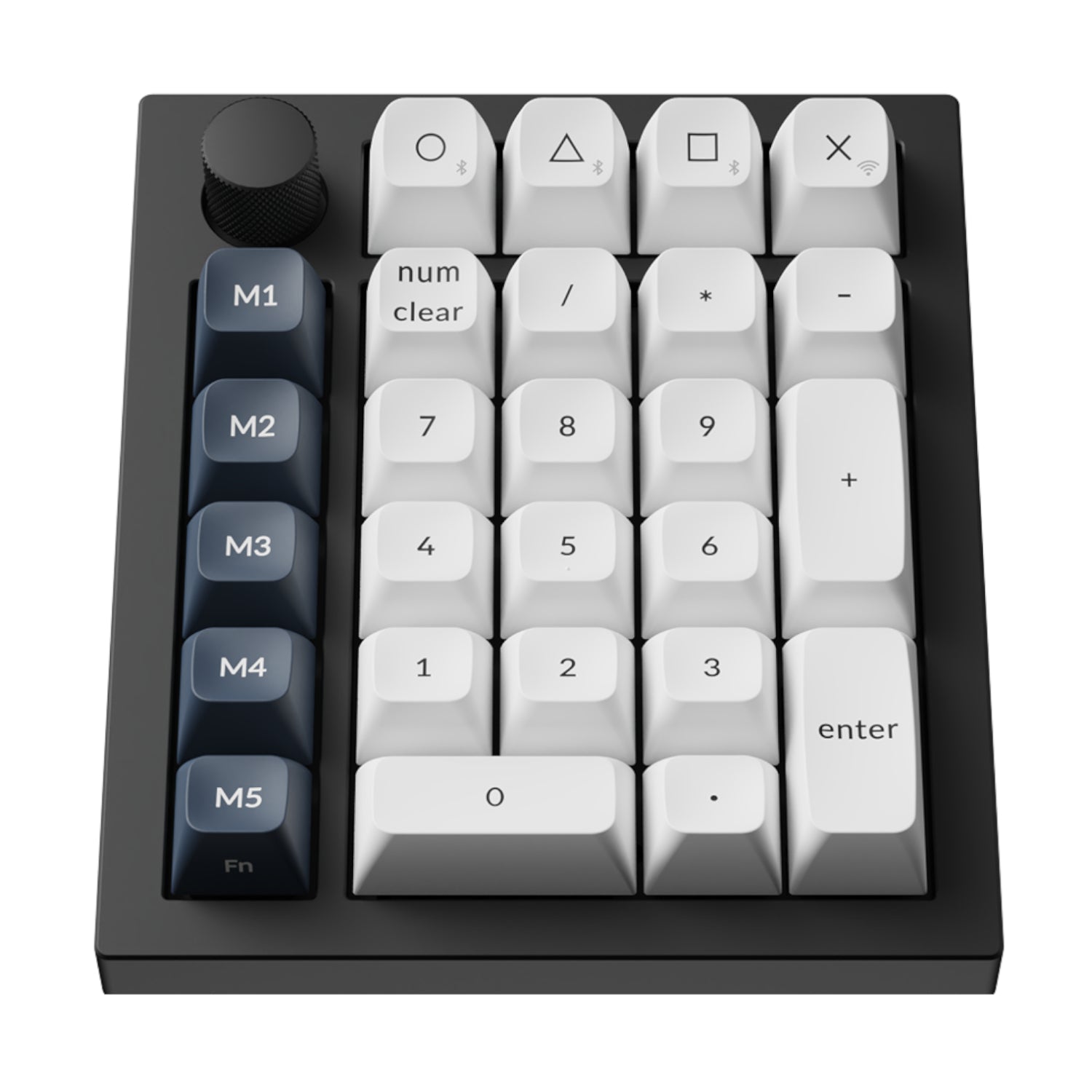 Keychron Q0 Max QMK Gateron Jupiter Banana RGB Wireless Custom Number Pad Shell White - alternate product view 2