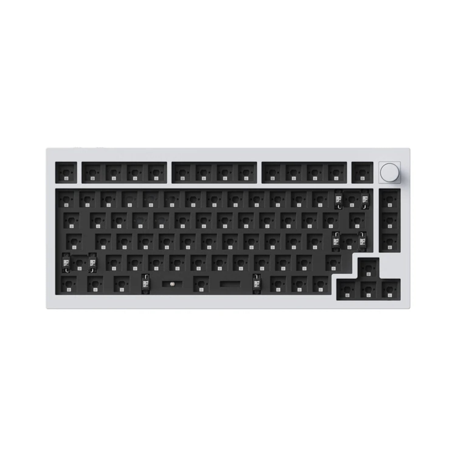 Keychron Q1H-P1 QMK Wireless Custom Keyboard - White - alternate product view 2