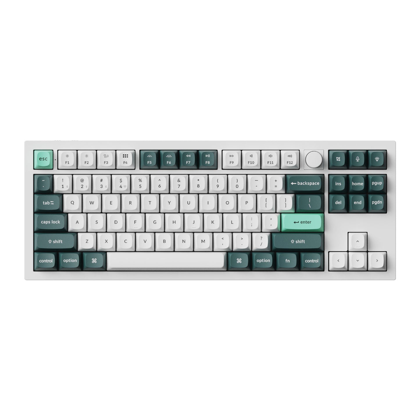 Keychron Q3 HE QMK 80% Wireless Custom Mechanical Keyboard (Nebula Switch) - Shell White - alternate product view 2