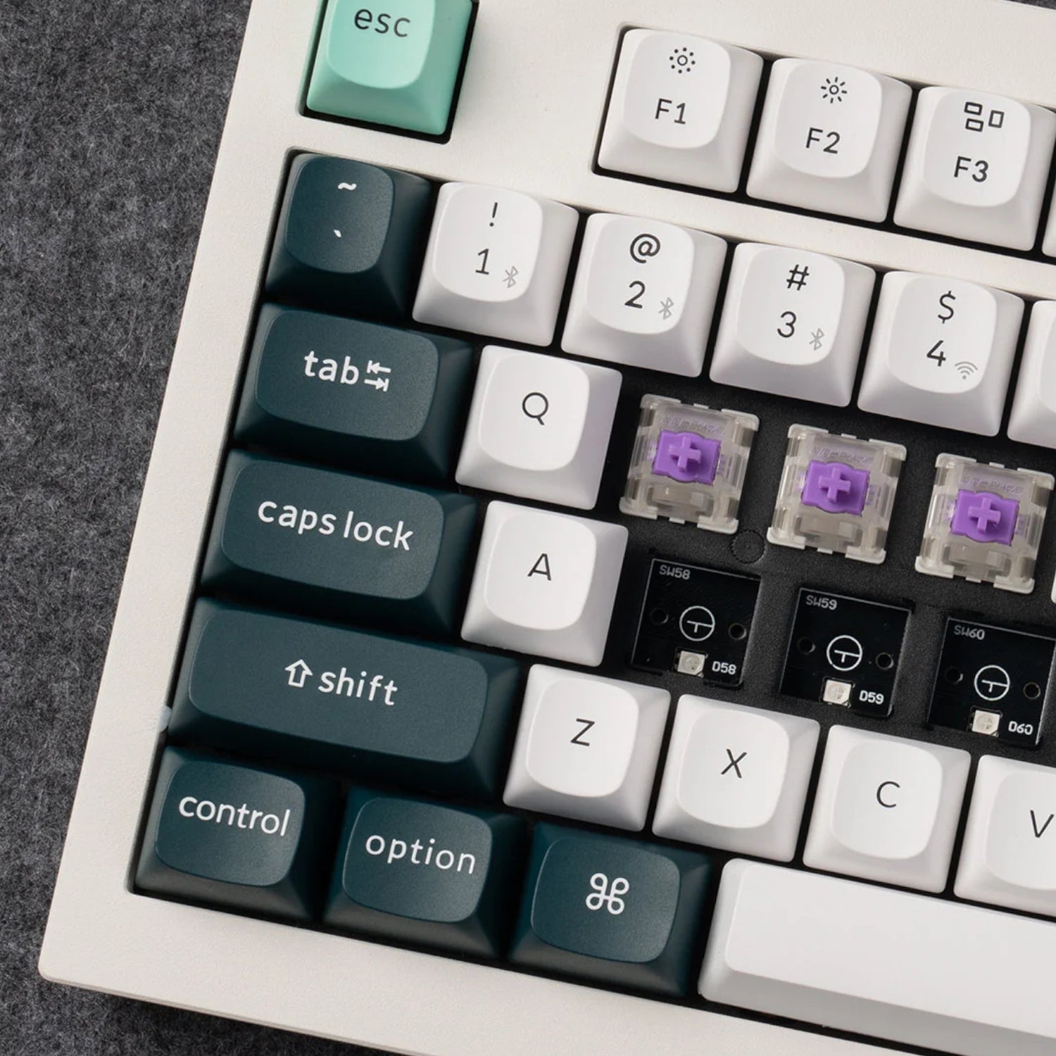 Keychron Q3 HE QMK 80% Wireless Custom Mechanical Keyboard (Nebula Switch) - Shell White - alternate product view 5