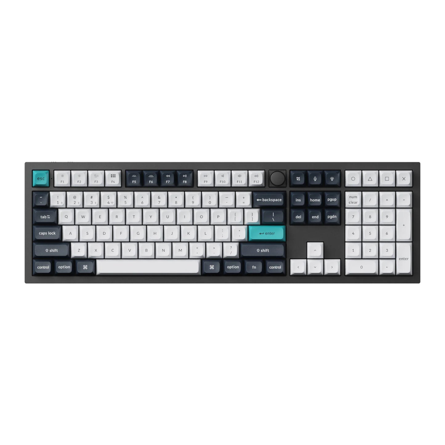 Keychron Q6 Max 100% Full Assembled Knob Red Switch Hot-Swap Gateron Jupiter RGB Wireless Keyboard - Black - alternate
