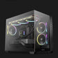 DeepCool CG330 3F Panoramic Dual-Chamber Micro-ATX Gaming Chassis - Black - alternate product view 4