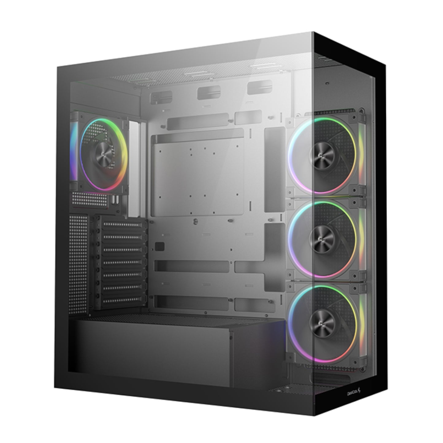 DEEPCOOL CG580 4F V2 ARGB ATX Gaming Chassis - Black - alternate product view 2