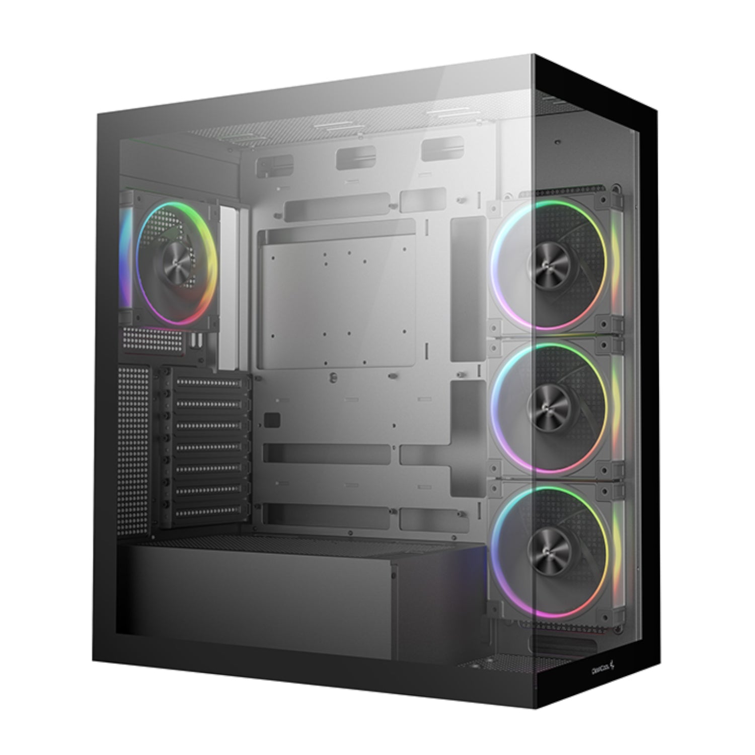 DEEPCOOL CG580 4F V2 ARGB ATX Gaming Chassis - Black - alternate product view 2