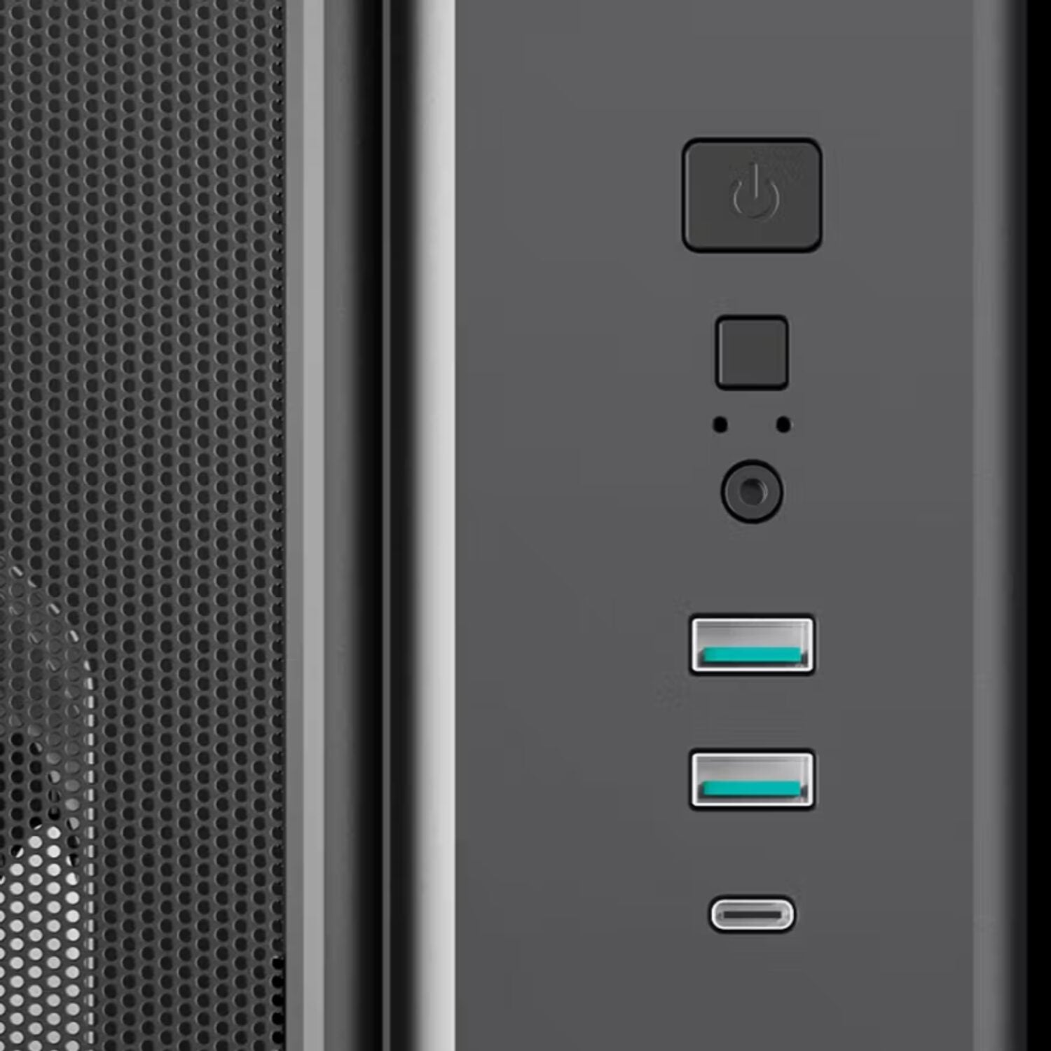 DeepCool CG590 Mesh 2F ATX ARGB Gaming Chassis - Black - alternate product view 11