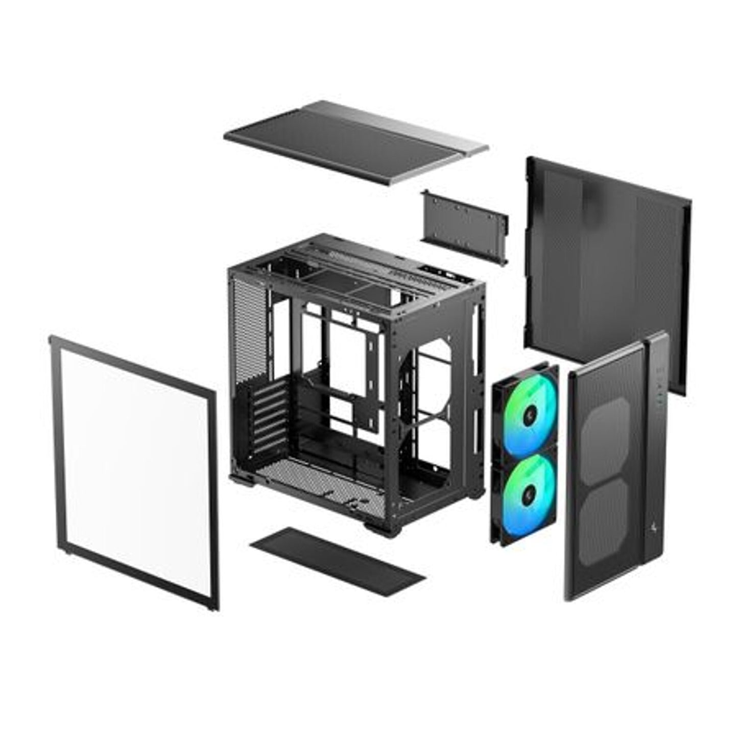 DeepCool CG590 Mesh 2F ATX ARGB Gaming Chassis - Black - alternate product view 10