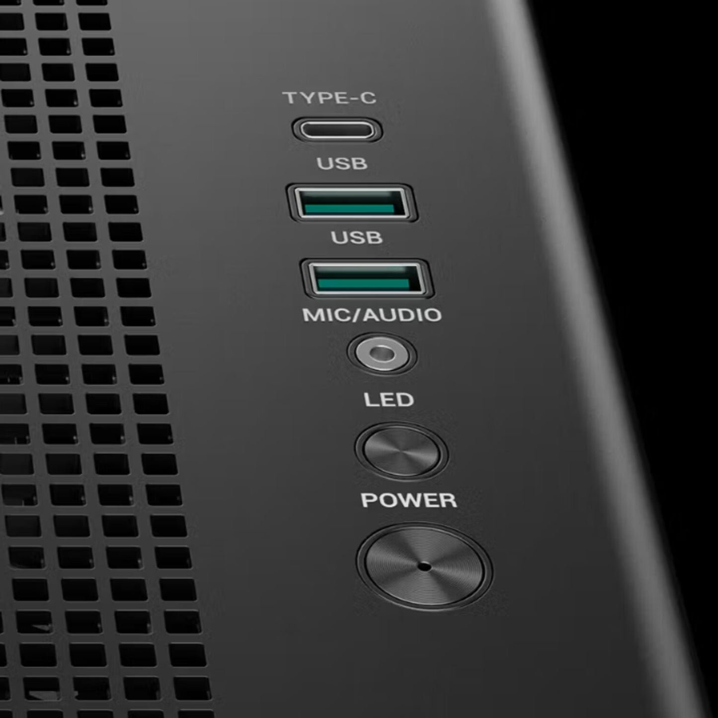 DeepCool CG590U 5F ATX ARGB Gaming Chassis - Black - alternate product view 8