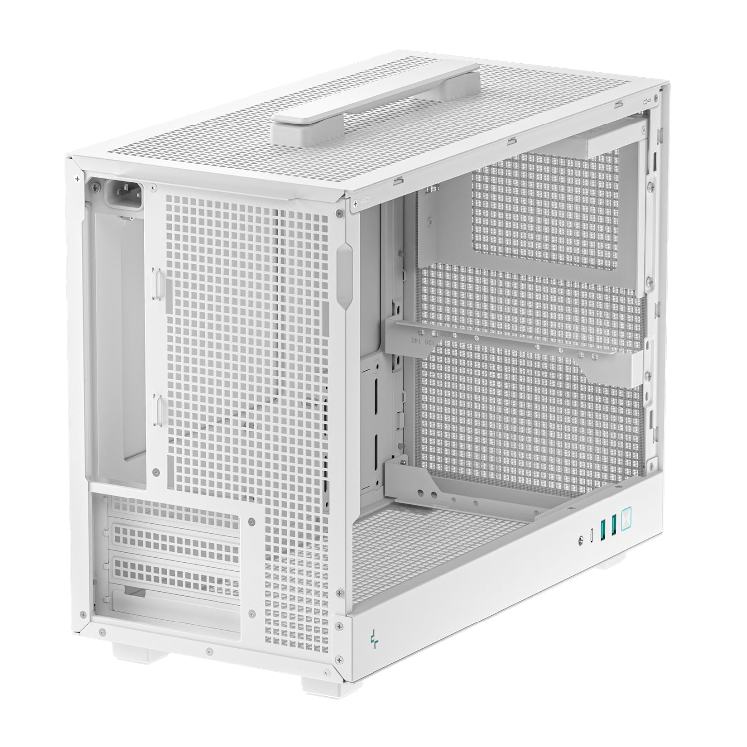 DEEPCOOL CH160 PLUS Micro-ATX Chassis - White - alternate product view 5