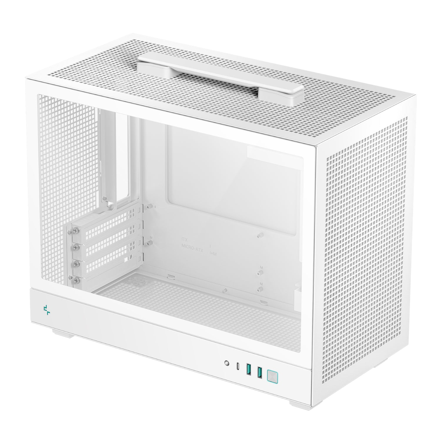 DEEPCOOL CH160 PLUS Micro-ATX Chassis - White - alternate product view 6