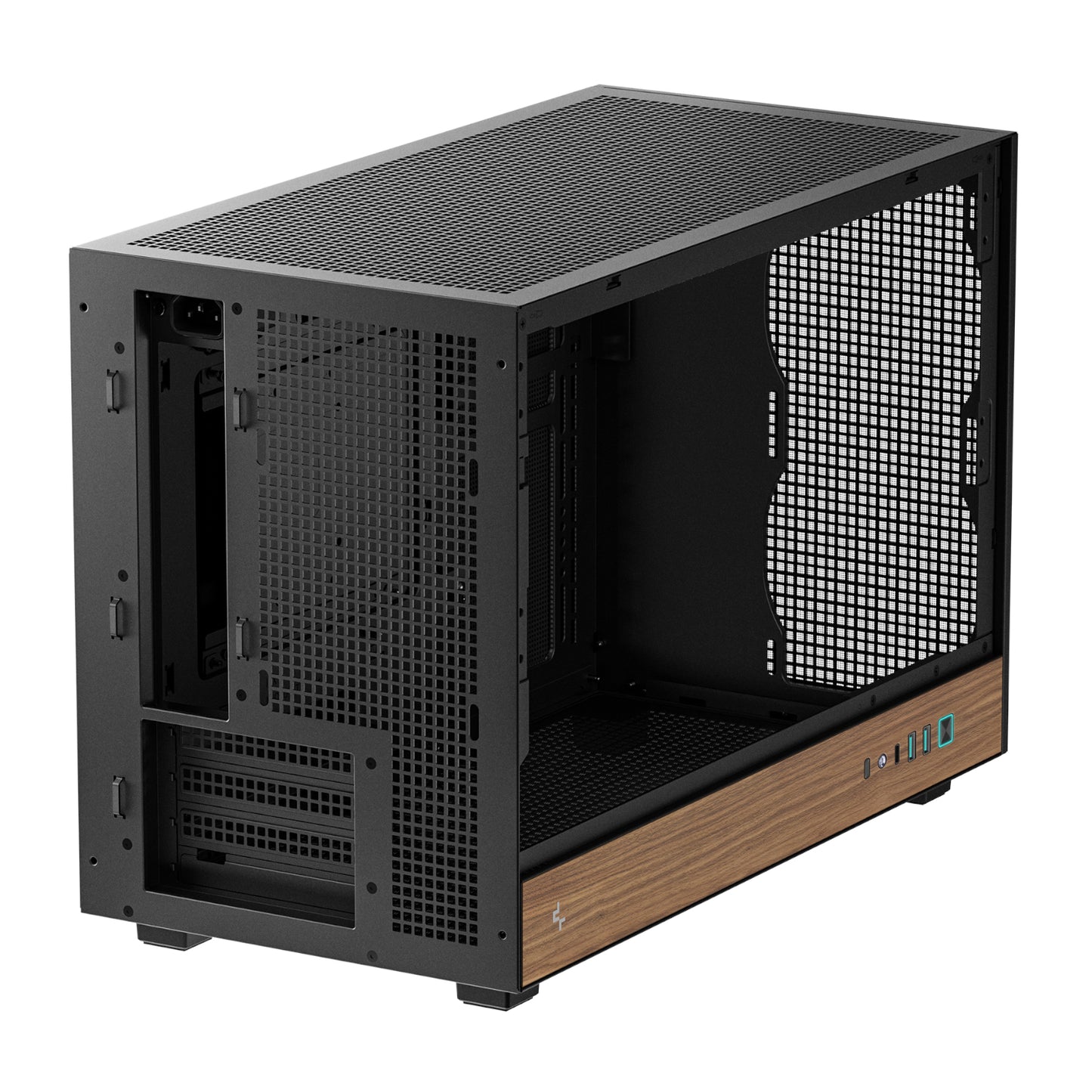 DEEPCOOL CH260 Wood mATX Gaming Chassis - Black - alternate product view 5