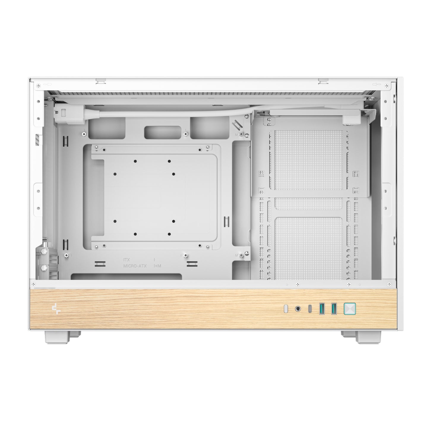 DeepCool CH260 Wood mATX Gaming Chassis White - alternate product view 9
