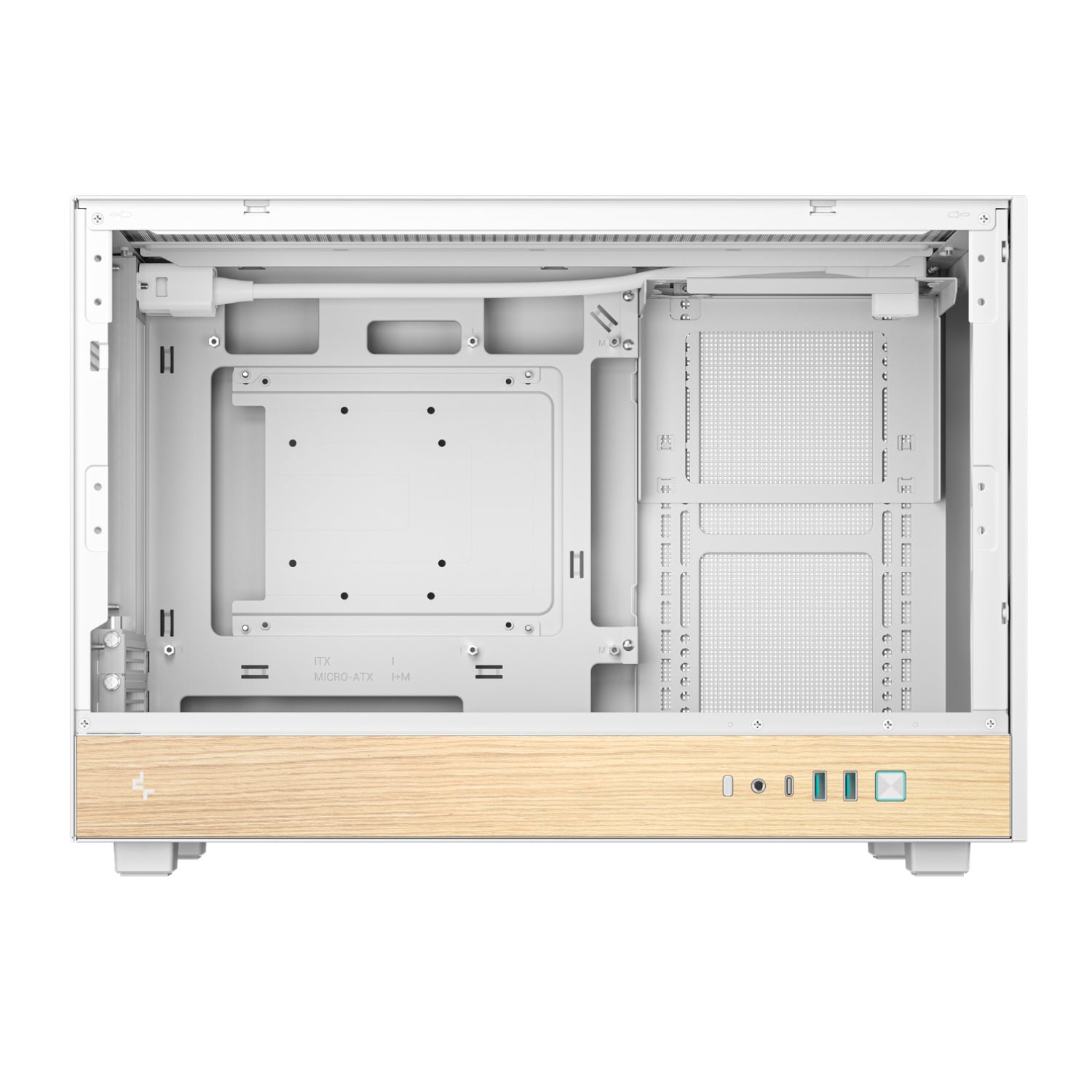 DeepCool CH260 Wood mATX Gaming Chassis White - alternate product view 9