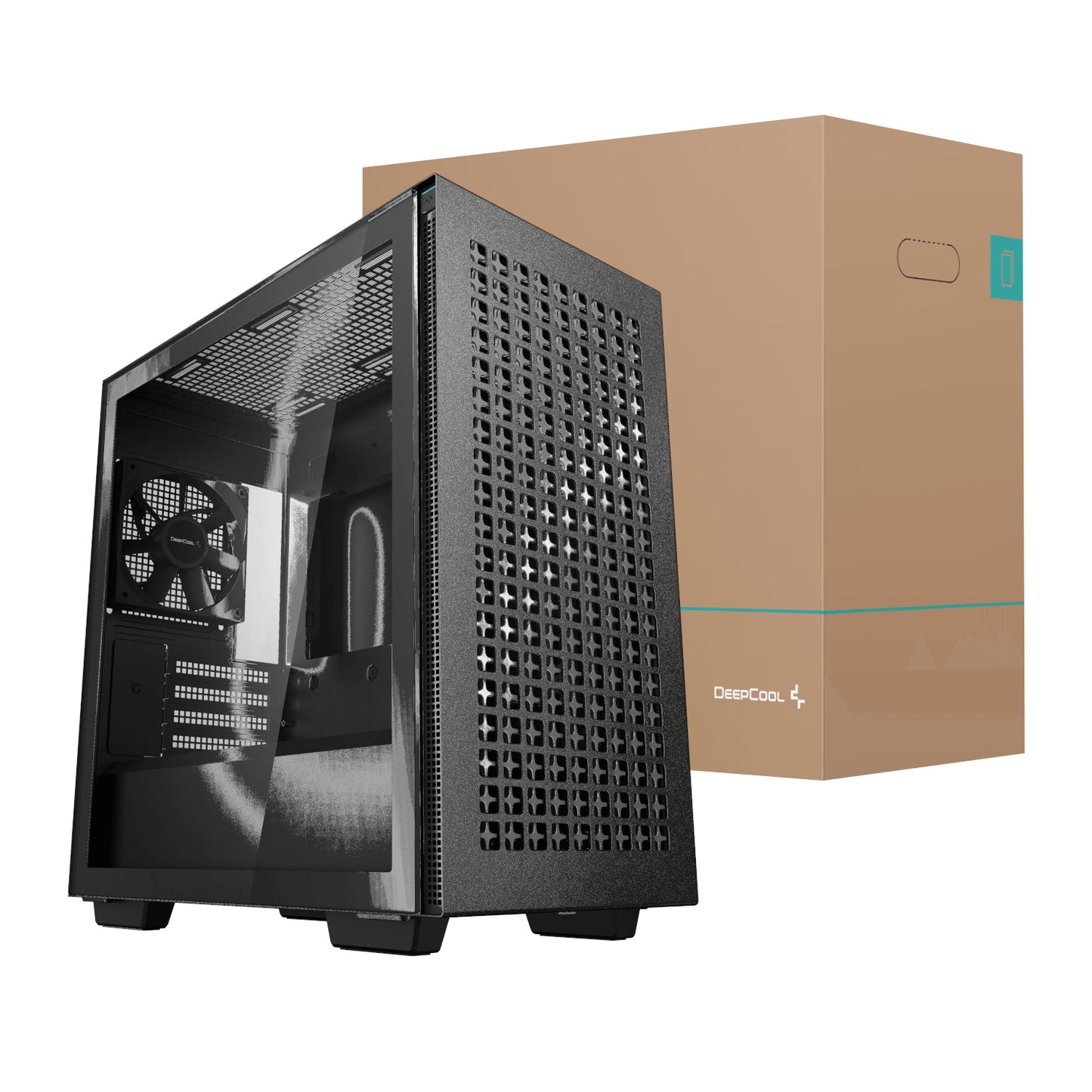 DEEPCOOL CH370 Micro-ATX Gaming Chassis - Black