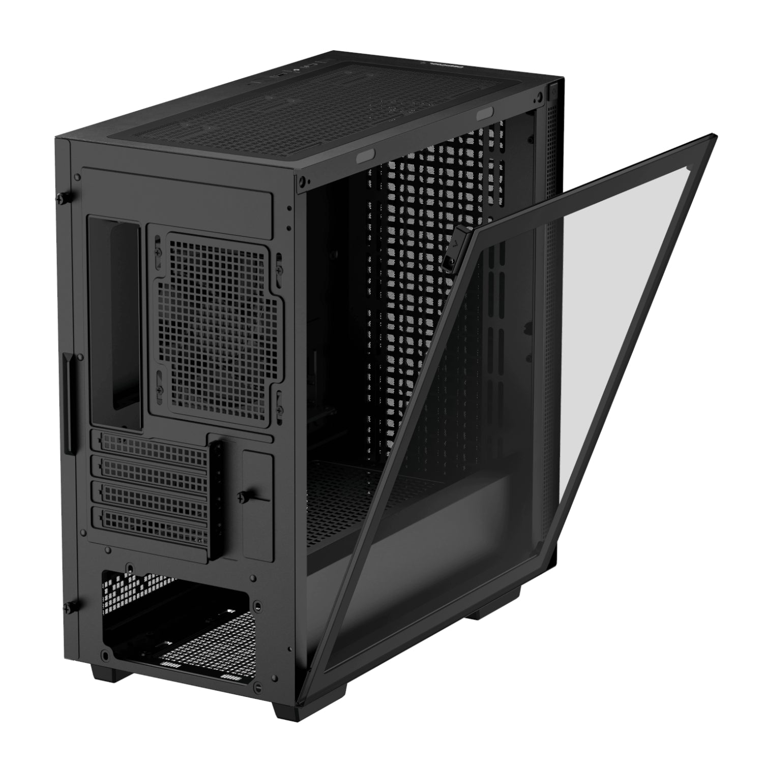 DEEPCOOL CH370 Micro-ATX Gaming Chassis - Black - alternate product view 6
