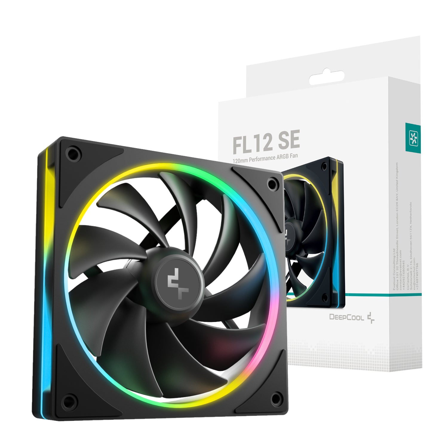 DEEPCOOL FL12 SE 120mm ARGB PWM Fan - Black