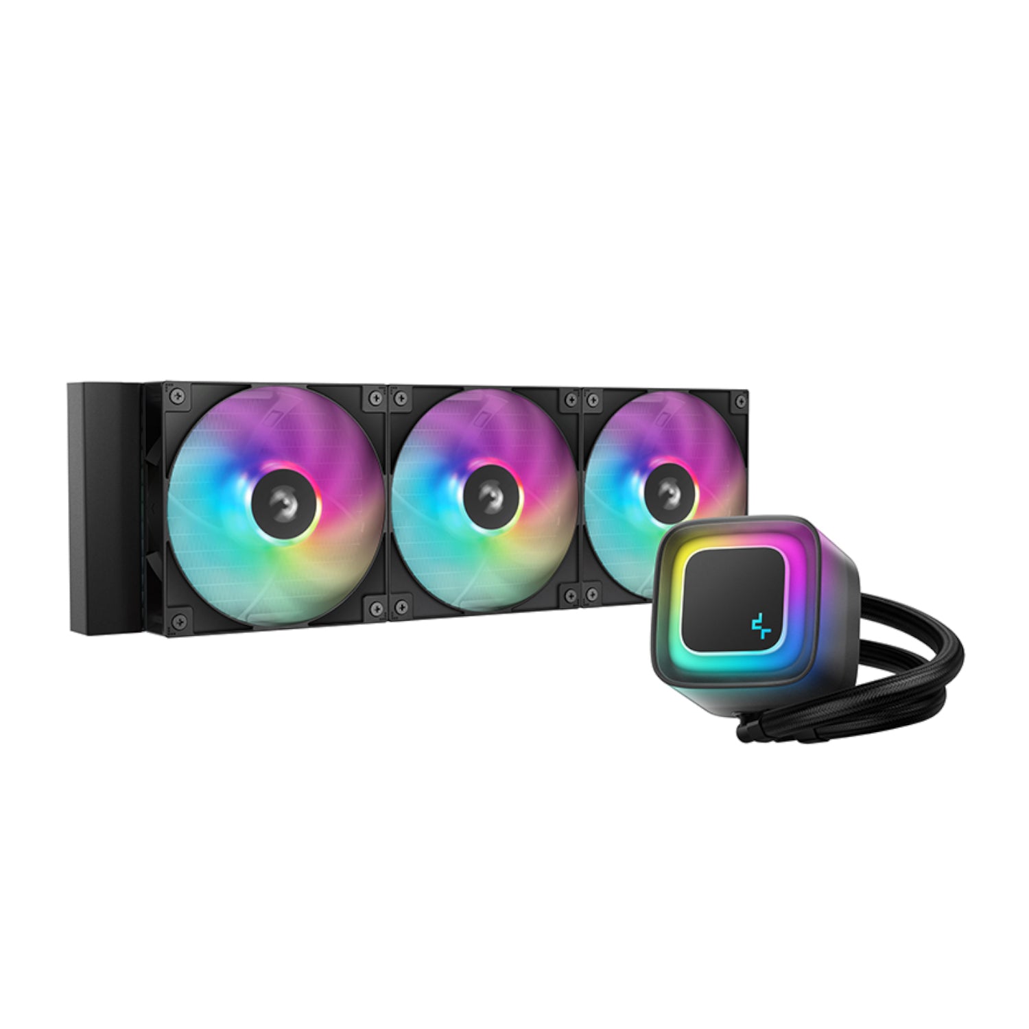 DEEPCOOL LE360 V2 ARGB 360mm AIO Liquid Cooler - Black - alternate product view 2