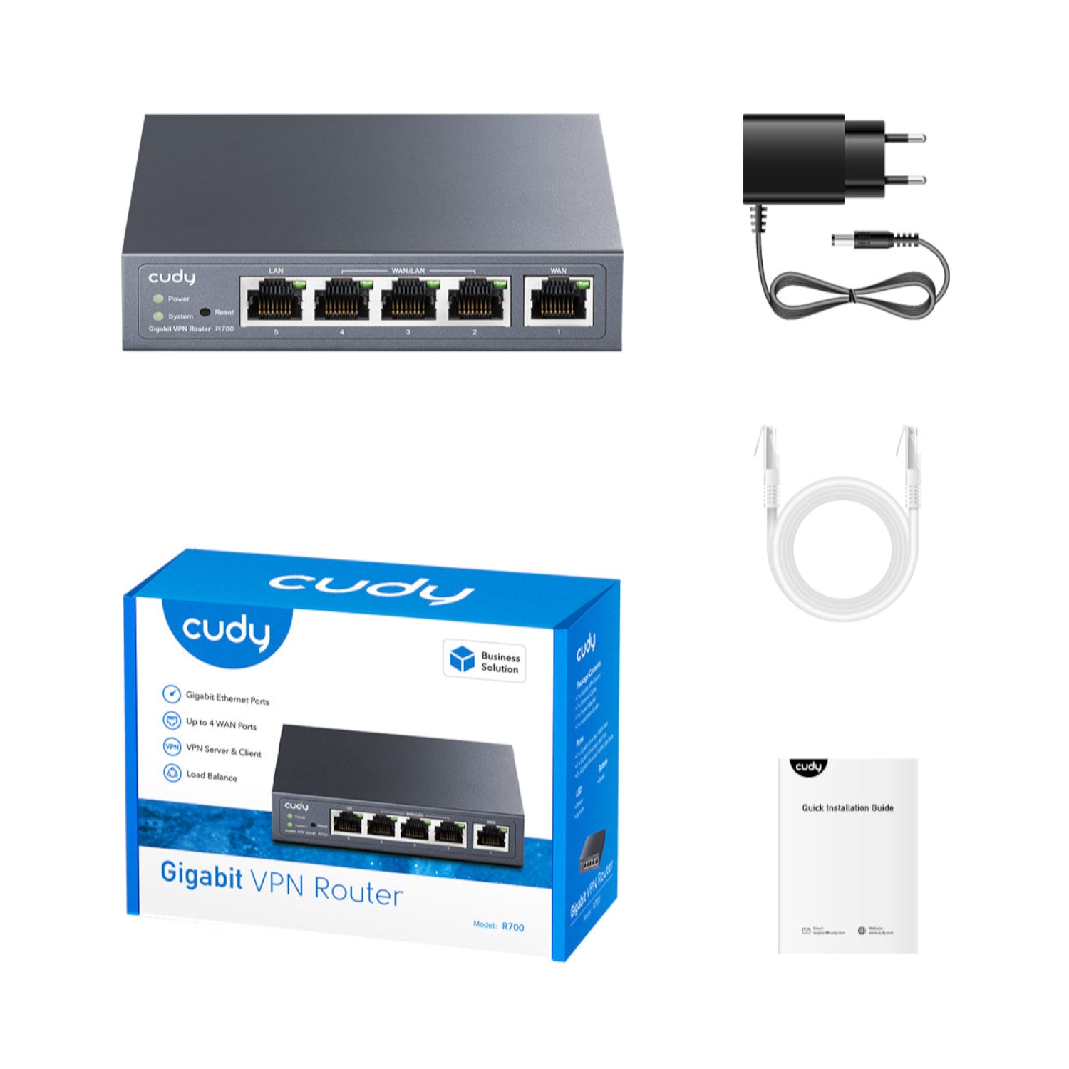 Cudy R700 Gigabit Multi-WAN VPN Router - alternate product view 6