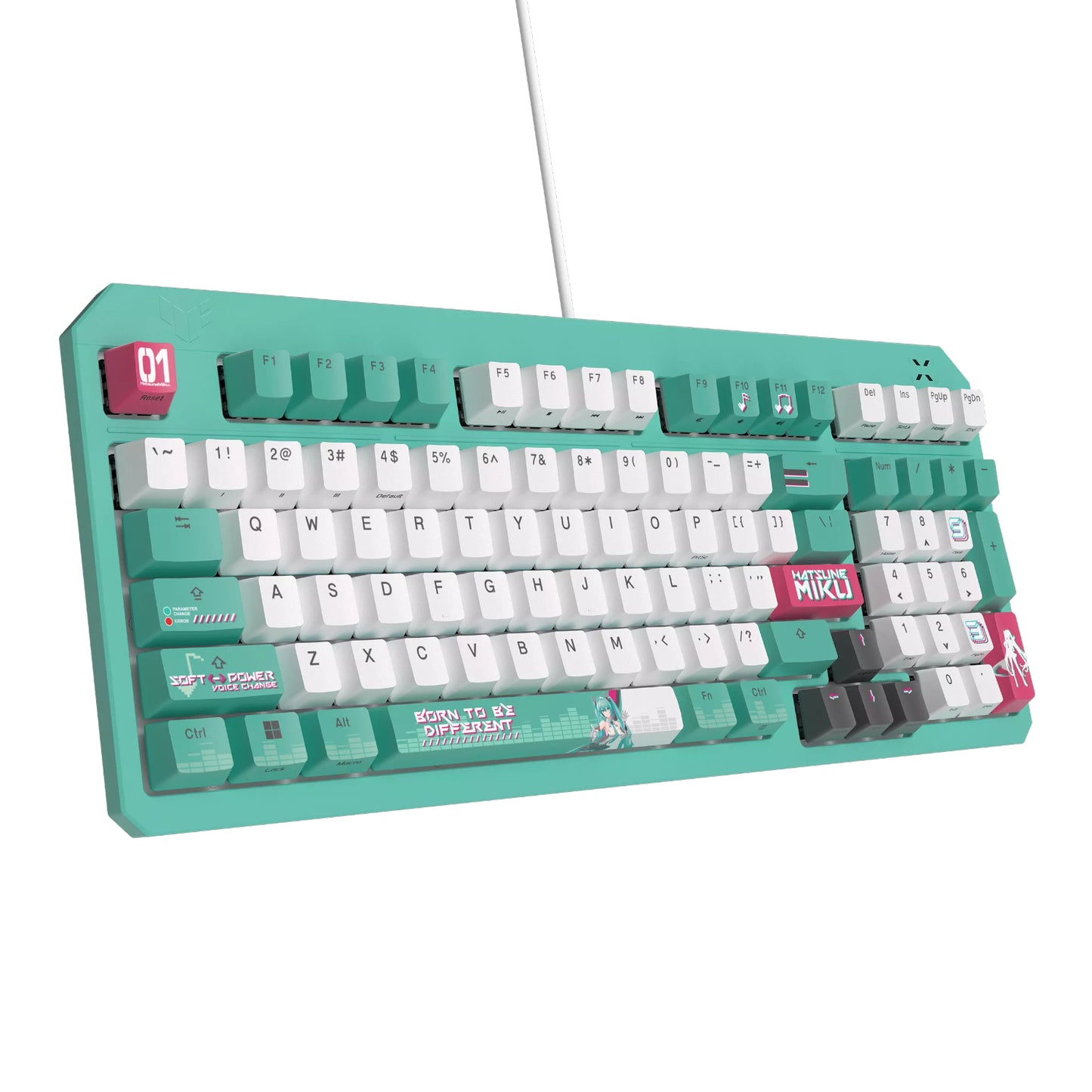 ASUS TUF Gaming K3 Gen II Gaming Keyboard Hatsune Miku Edition - alternate product view 3