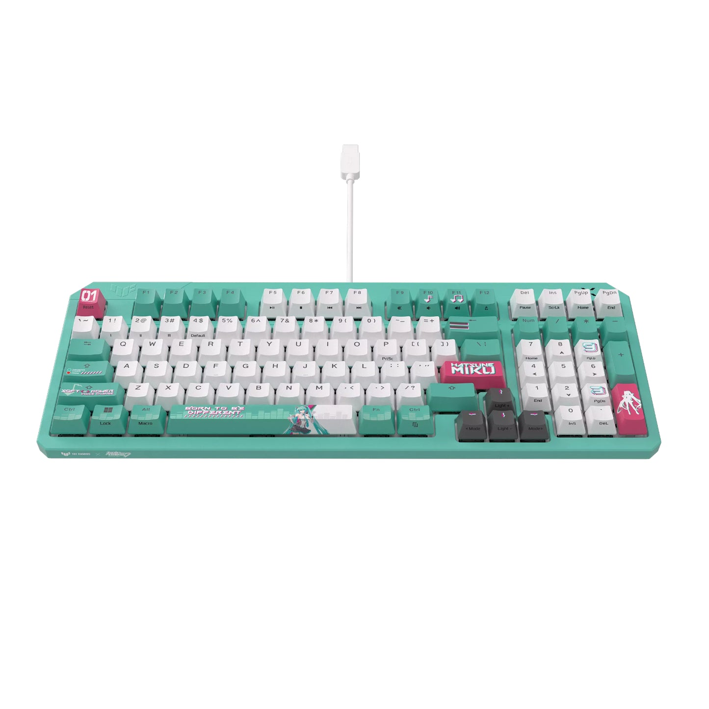 ASUS TUF Gaming K3 Gen II Gaming Keyboard Hatsune Miku Edition - alternate product view 4