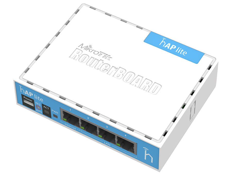 MikroTik hAP Lite 4 Port Ethernet 300Mbps WiFi 4 Router