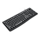Redragon BK-7366 Full-size Ergonomic Wired Membrane Office Keyboard - Black - alternate product view 2