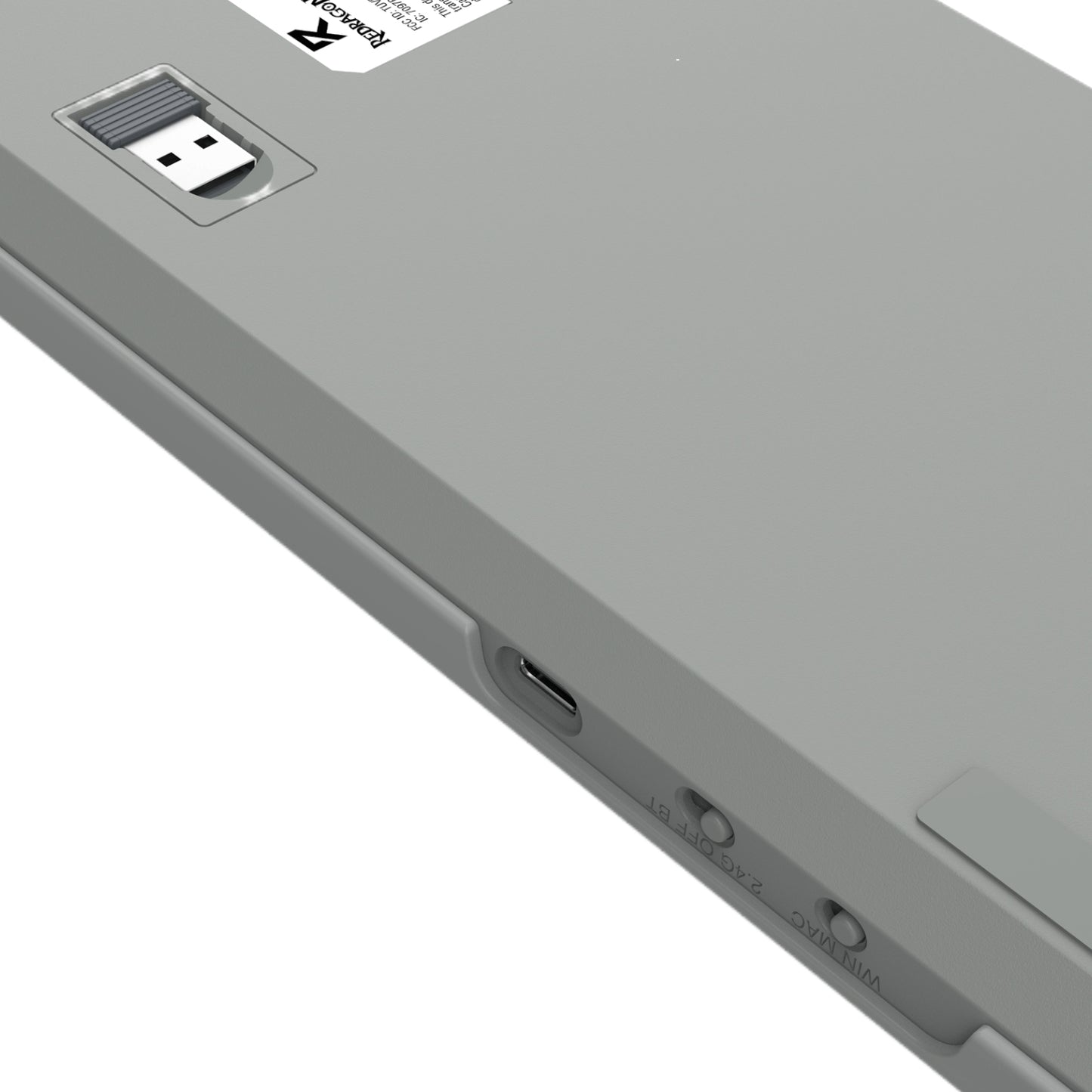 Redragon BK-7485 Wireless Office Keyboard - Grey - alternate product view 9