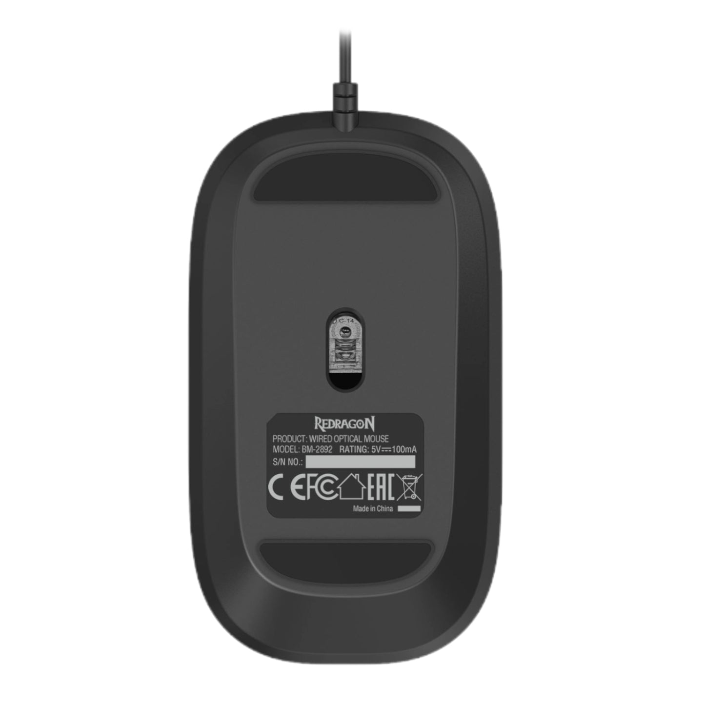 Redragon BM-2892 1200 DPI Wired Optical Mouse – Black - alternate product view 8