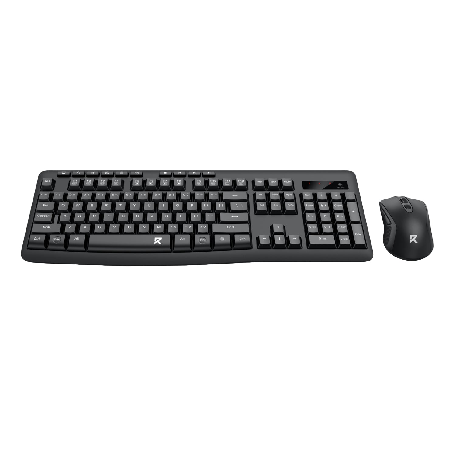 Redragon BS-7367-A Wireless Keyboard and Mouse Combo - Black - alternate product view 3