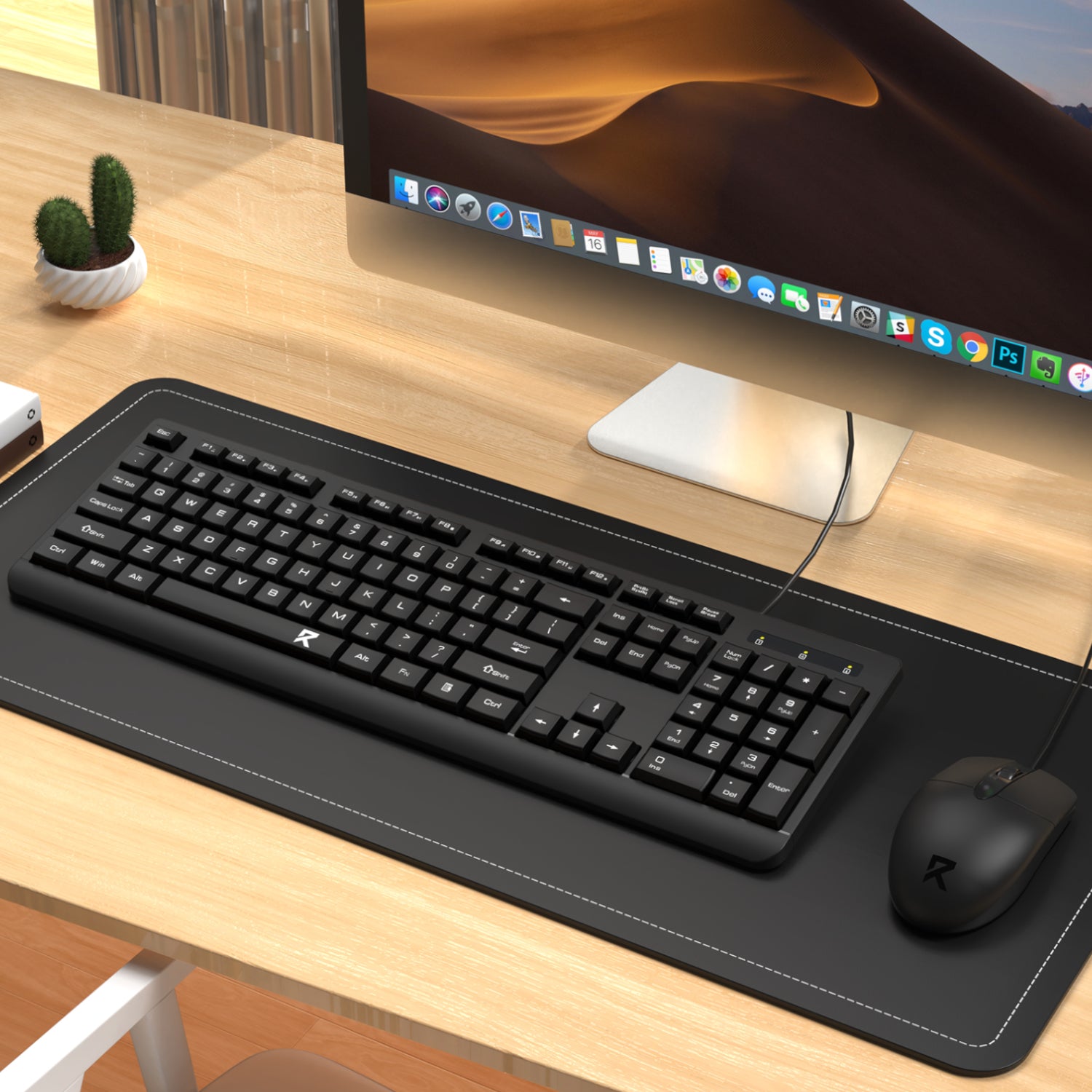 Redragon BS-7543 Wired Keyboard and Mouse Combo - Black - alternate product view 6