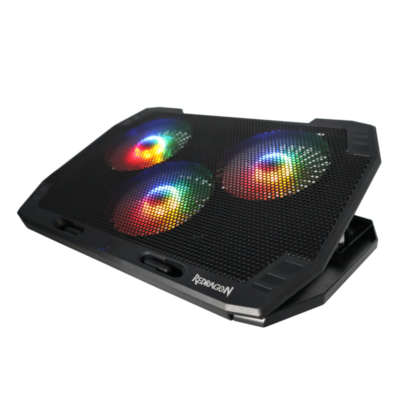 Redragon Dual USB 3 Fan RGB Gaming Notebook Stand - alternate product view 2