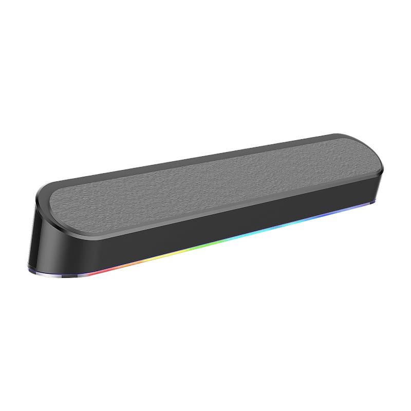Redragon 2.0 Sound Bar ADIEMUS 2 x 3W RGB USB / Aux PC Gaming Speaker - Black - alternate product view 5