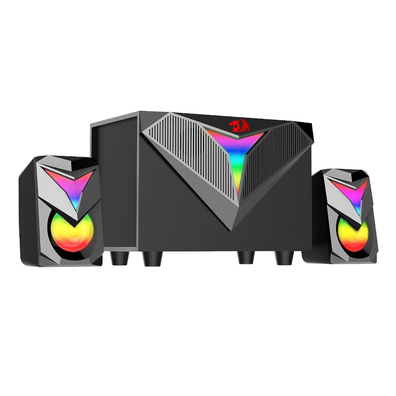 Redragon 2.1 Satellite Speaker TOCCATA RGB 11W Gaming Speaker - Black - alternate product view 2