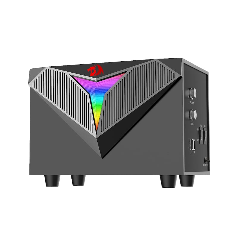 Redragon 2.1 Satellite Speaker TOCCATA RGB 11W Gaming Speaker - Black - alternate product view 5