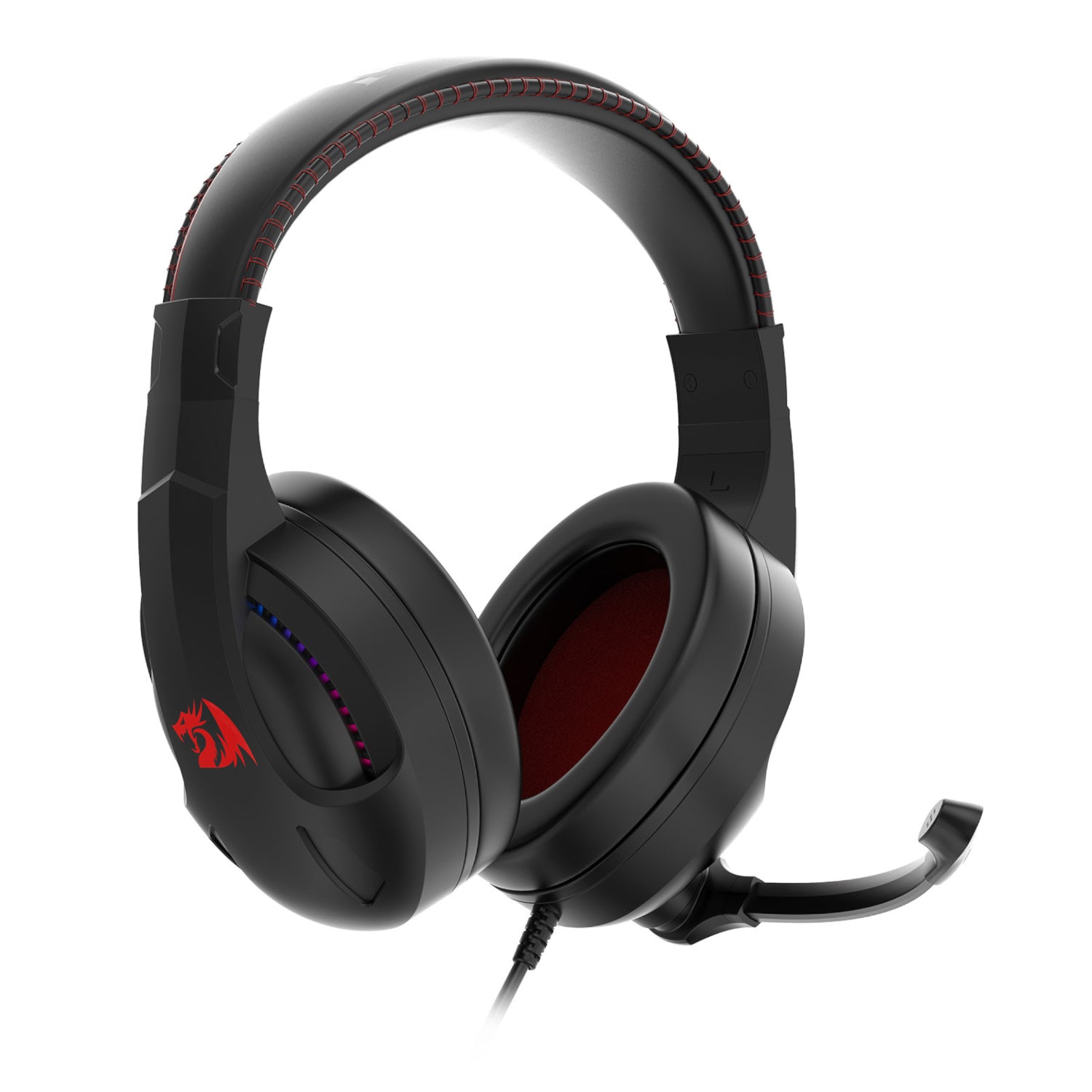 Redragon H211 CRONUS Surround Sound RGB Wired Gaming Headset - Black - alternate product view 2