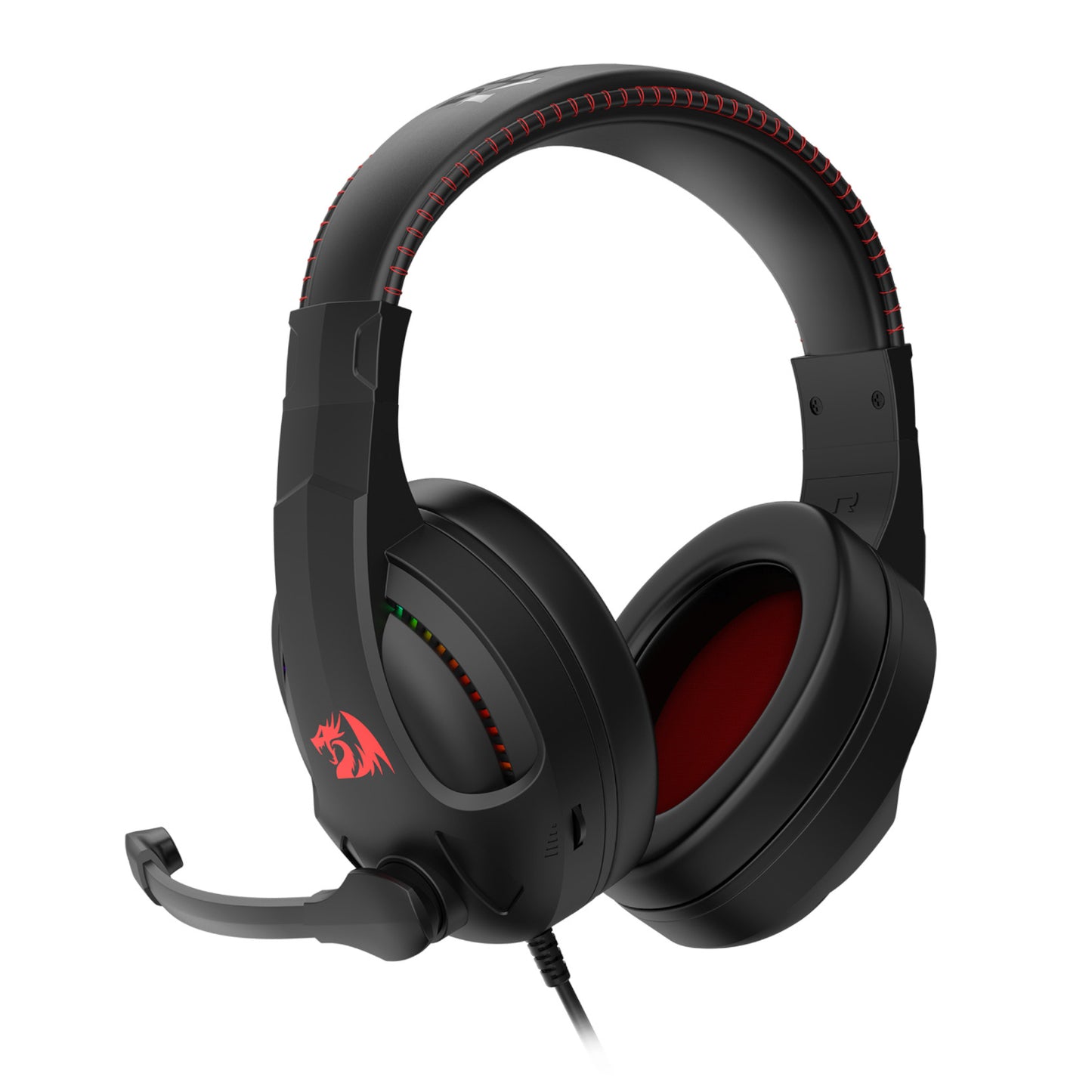 Redragon H211 CRONUS Surround Sound RGB Wired Gaming Headset - Black - alternate product view 4