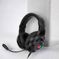 Redragon Over-Ear HYLAS Aux (Mic and Headset) / USB (Power Only) RGB Gaming Headset - Black - alternate product view 7