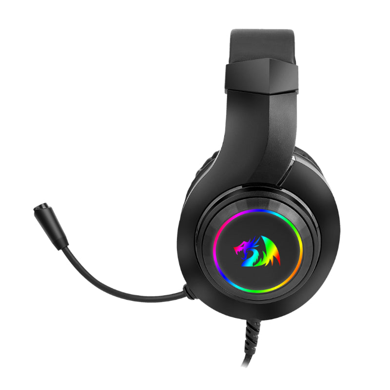 Redragon Over-Ear HYLAS Aux (Mic and Headset) / USB (Power Only) RGB Gaming Headset - Black - alternate product view 4