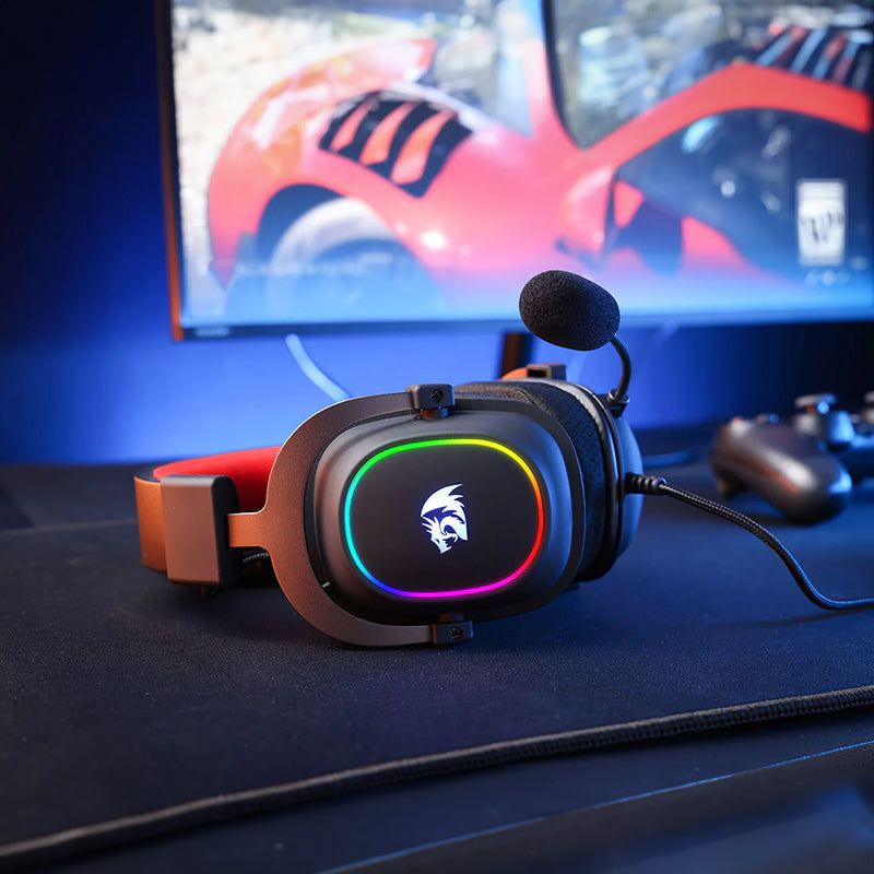 Redragon Over-Ear ZEUS-X USB RGB Gaming Headset - Black - alternate product view 8