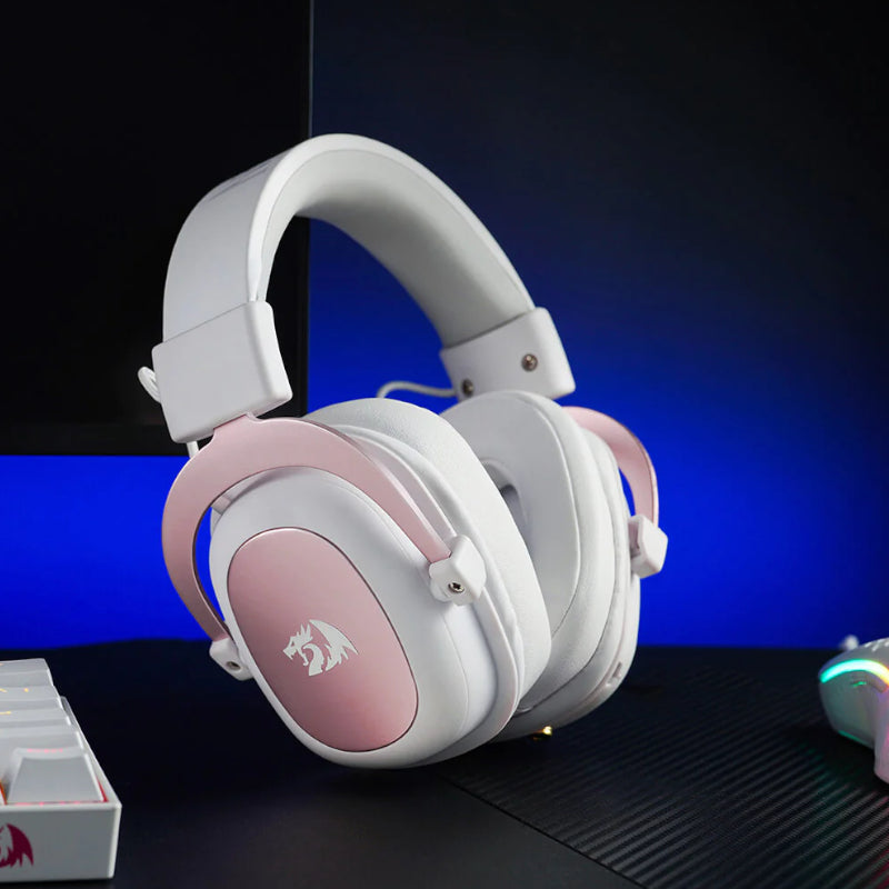 Redragon Over-Ear ZEUS 2 USB Gaming Headset - White - alternate product view 7