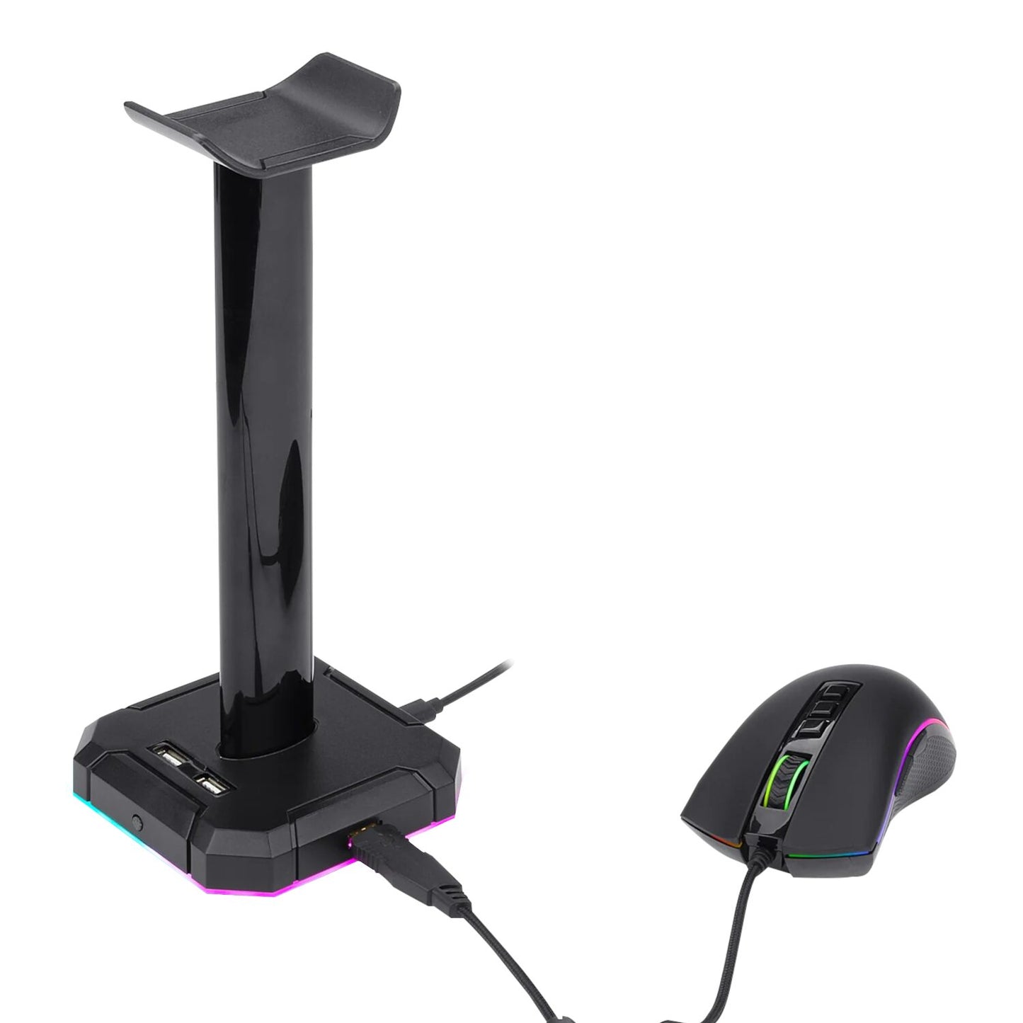 Redragon HA300 Scepter Pro RGB Headset Stand with USB Hub (4 x USB 2.0, RGB Lighting) - alternate product view 2