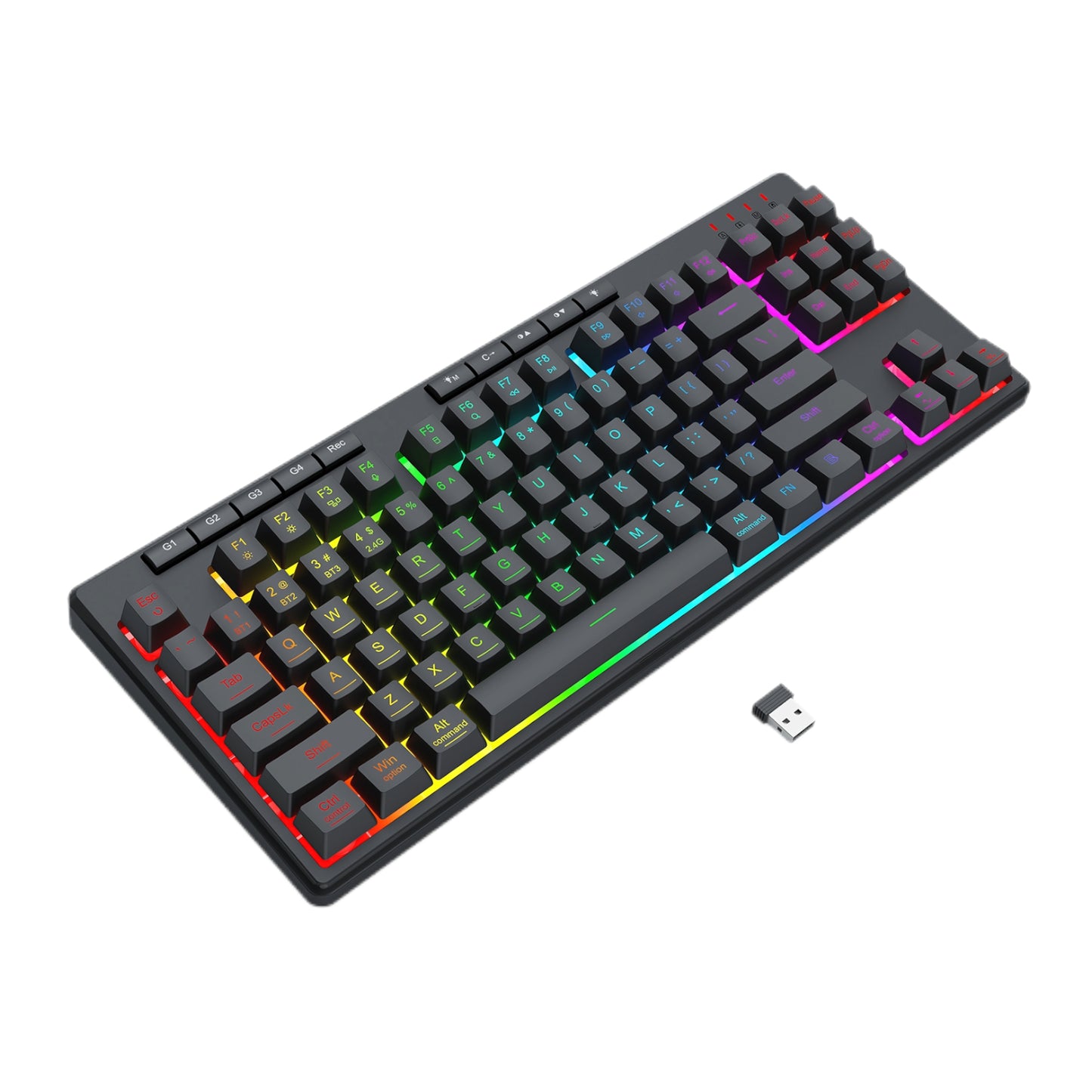 Redragon SHIVA PRO Wireless keyboard - Black - alternate product view 4