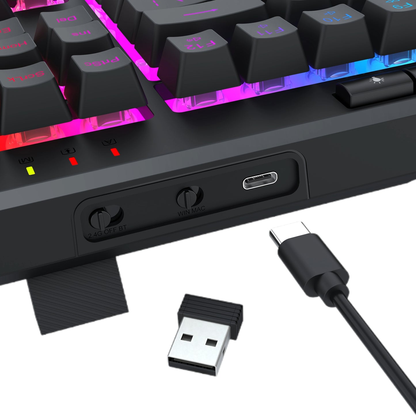 Redragon SHIVA PRO Wireless keyboard - Black - alternate product view 6