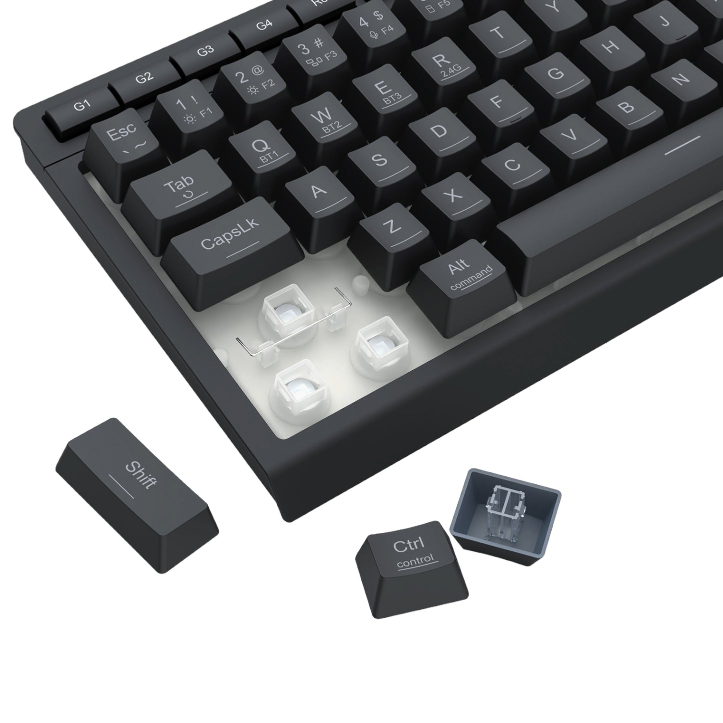 Redragon SHIVA K522 PRO RGB Wireless Gaming Keyboard- Black - alternate product view 9