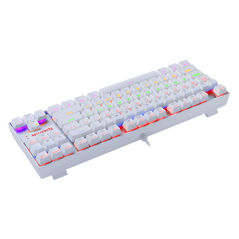 Redragon KUMARA Mechanical 87 Key / RGB Backlit Gaming Keyboard - White - alternate product view 5