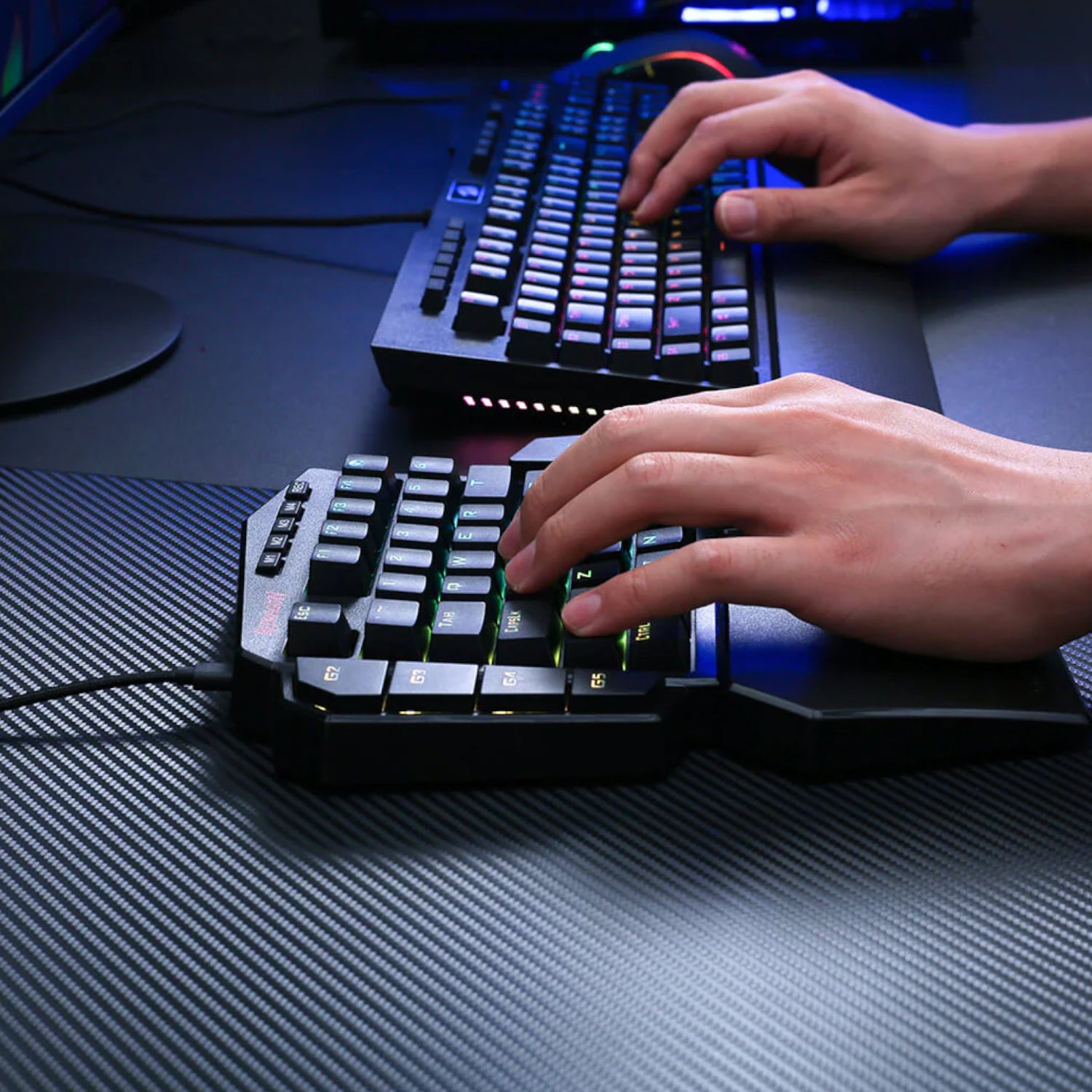 Redragon K585 DITI ELITE PRO RGB 40% Wireless Mechanical Gaming Keyboard - Blue Switches - alternate product view 5