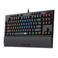 Redragon K588 RGB Pro BROADSWORD TKL Mechanical Wired Gaming Keyboard - Black - alternate product view 2