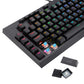 Redragon K588 RGB Pro BROADSWORD TKL Mechanical Wired Gaming Keyboard - Black - alternate product view 6