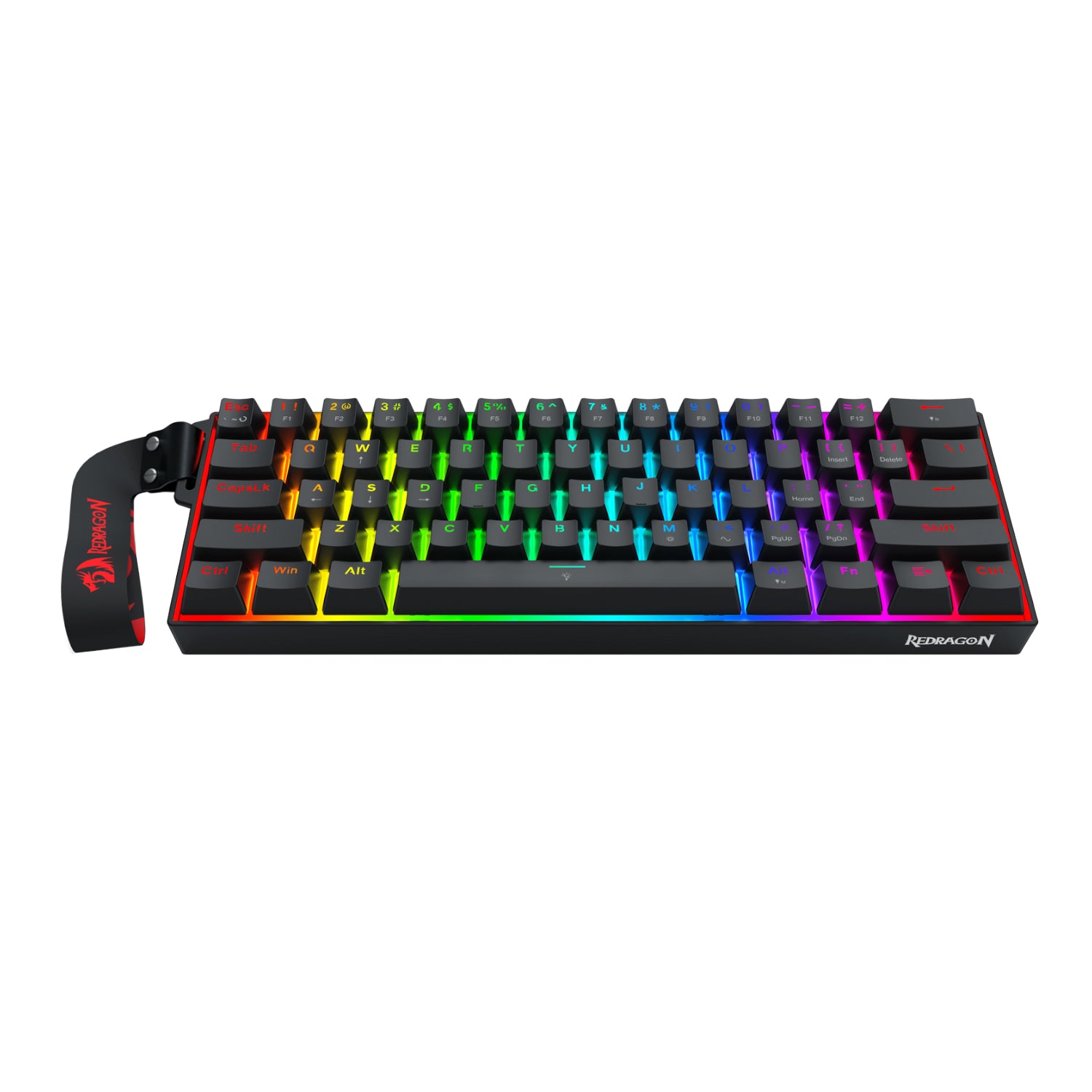 Redragon FIZZ Magnetic Plus 60% RGB Gaming Keyboard - Black - alternate product view 2